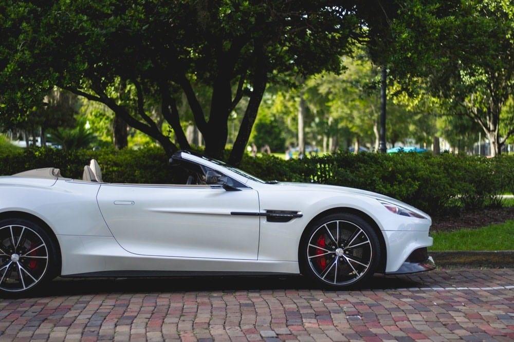 White sportscar