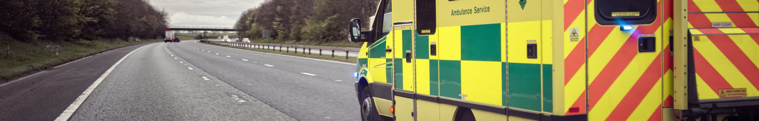 Ambulance on road