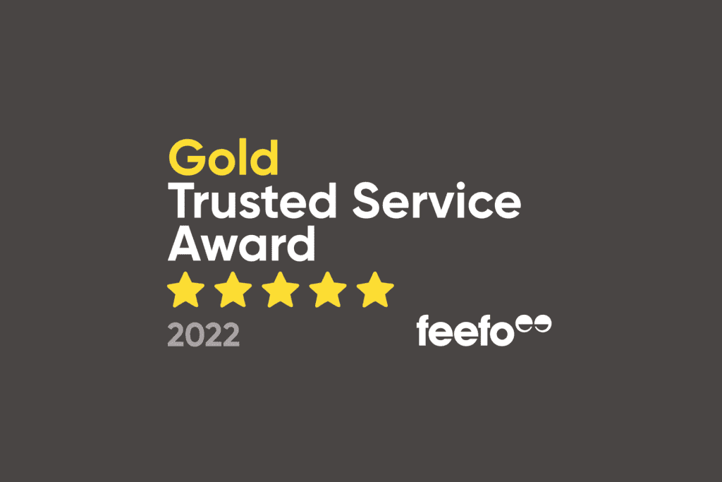 2022 gold feefo award image